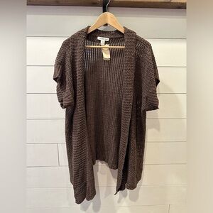 Cold Water Creek Brown Sweater- 1X
